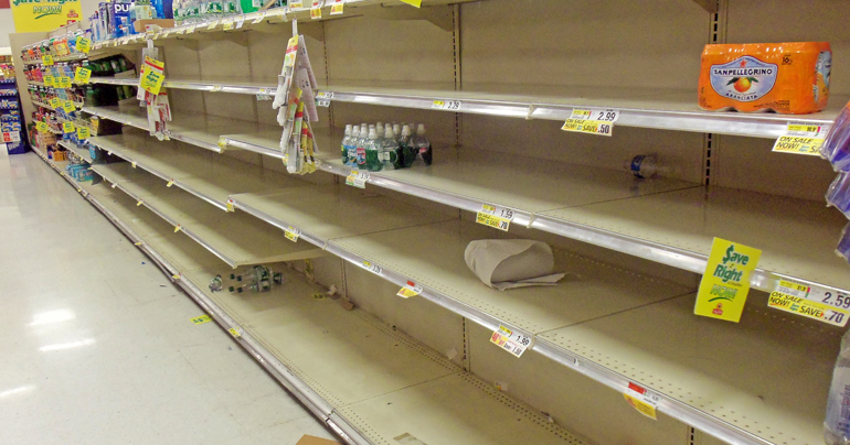 Armageddon imminent. ‘Stockpile food and drink’ warn Supermarkets.