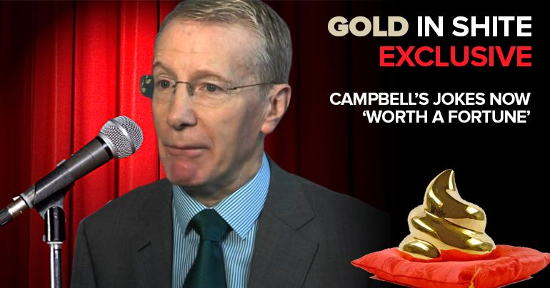 Gregory Campbell’s joke collection ‘worth a clean fortune’ as Gold is found in shite