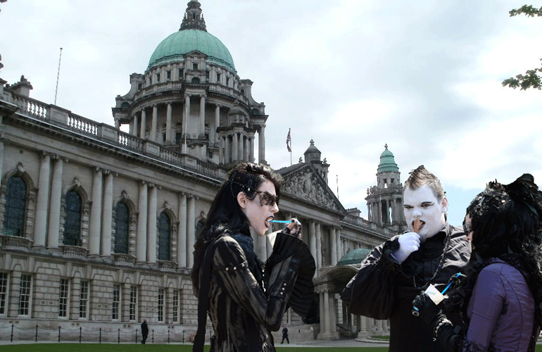 Goths outside City Hall “planning to seize control of the council” say MI5