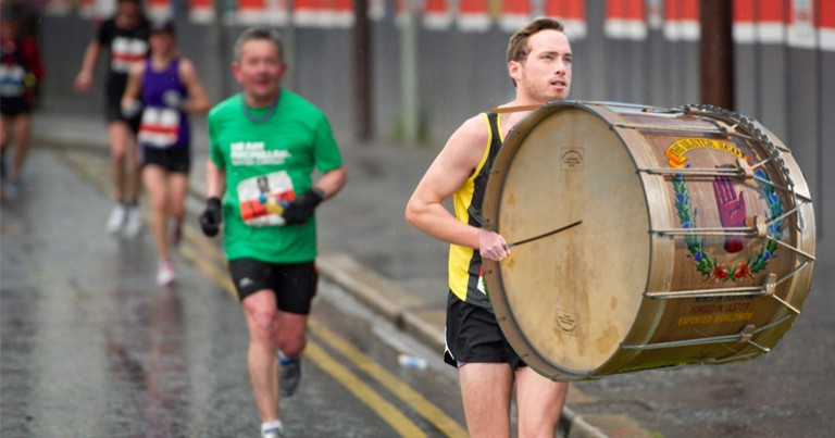 Local runners ‘exhausted’ after Belfast Marathon is hijacked by election race