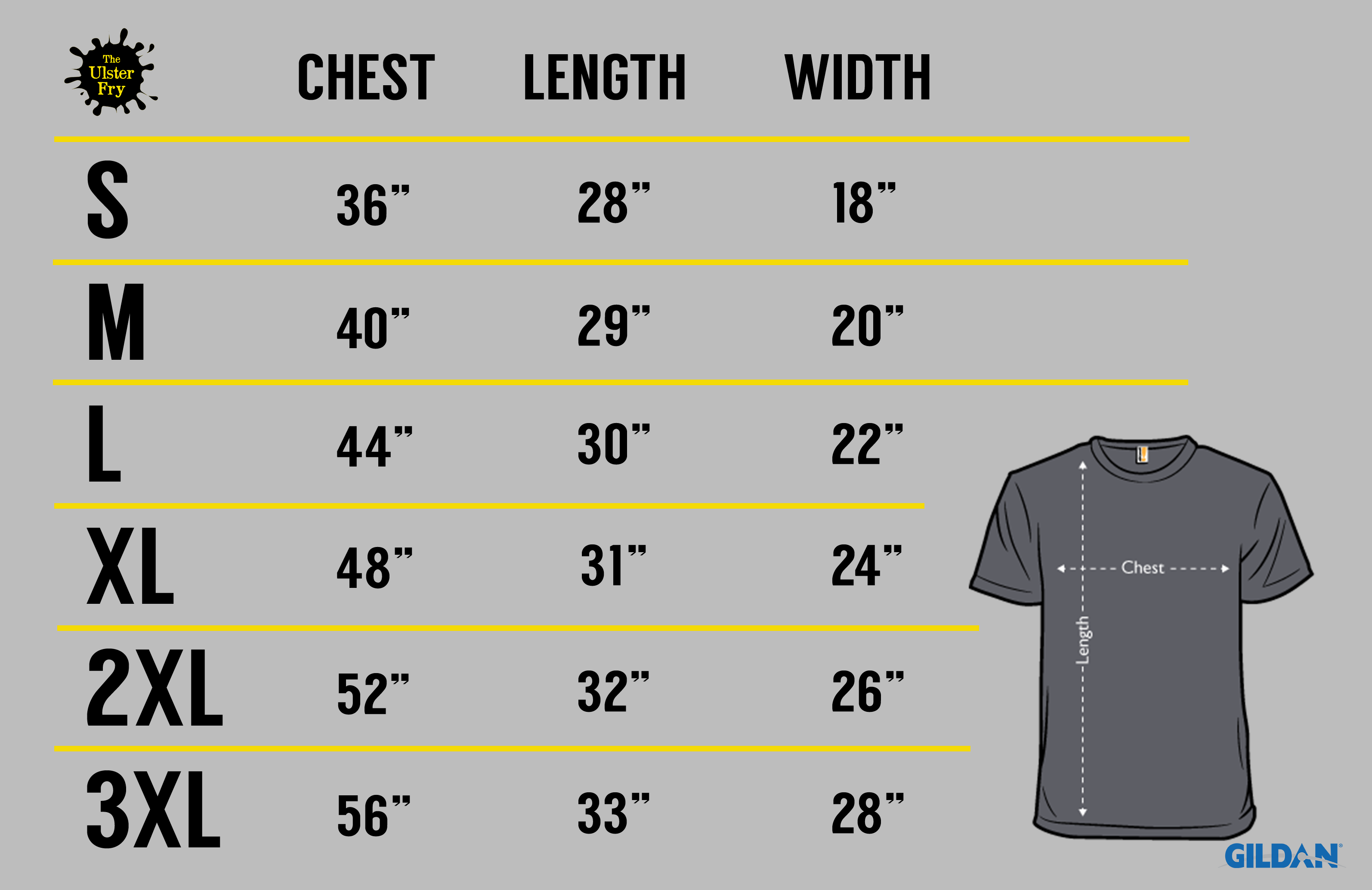 UlsterFryShirtSize