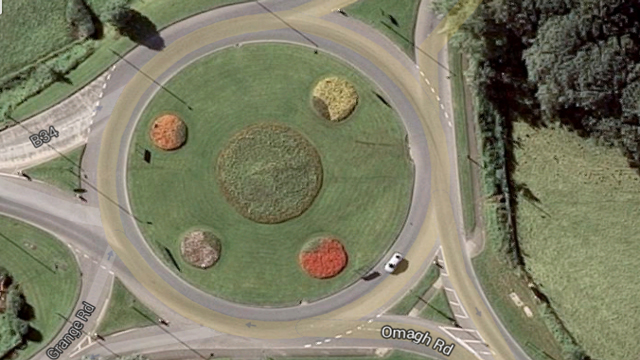 8. Ballygawley Roundabout, somewhere West of the Bann