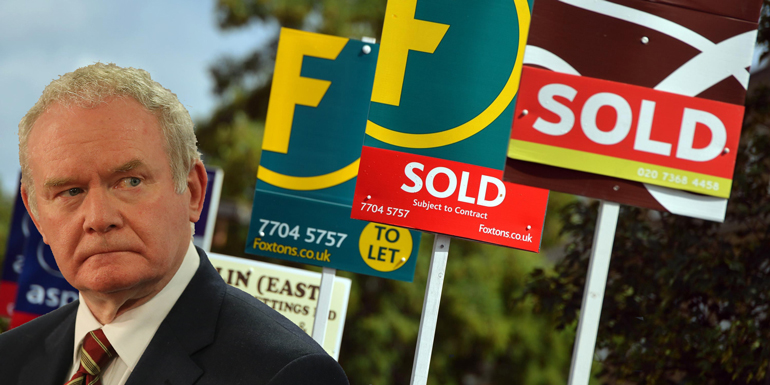 Martin McGuinness accuses ‘estate agents’ of having a role in the sale of his house