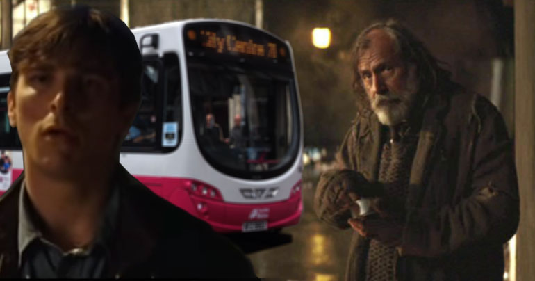 Bus hero criticised for not buying homeless man sectarian coat
