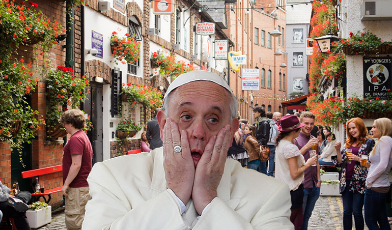 Pope secretly “not that keen” on Belfast invite