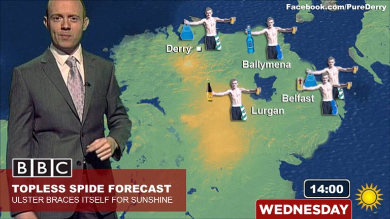 “You’ll still need a coat,” advises UN, as NI people strip for sunshine