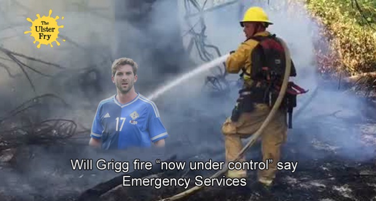 Will Grigg fire “now under control”, say emergency services