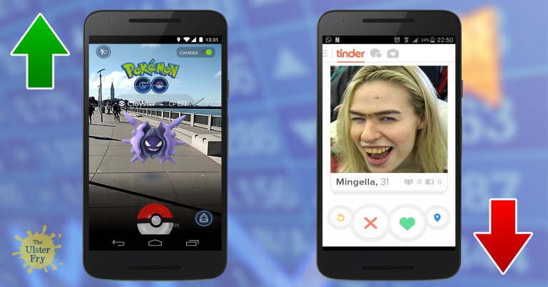 Pokemon Go overtakes Tinder as best app to pickup monsters near you