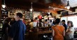 chatting at the bar