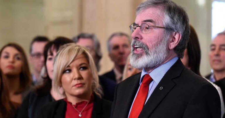 Gerry Adams to let Michelle O’Neill speak as International Women’s Day gesture