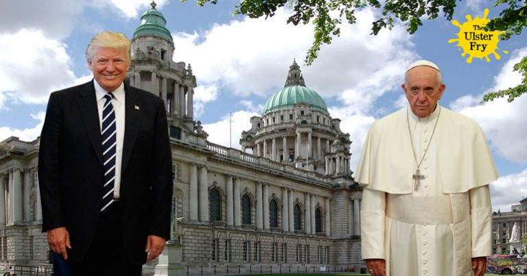 Pope Francis and President Trump review Norn Iron’s top tourist attractions