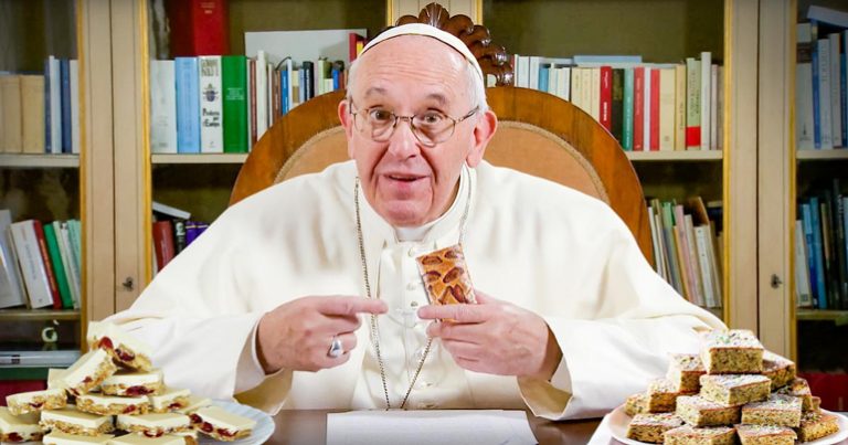 “Protestants make the best traybakes,” admits Pope