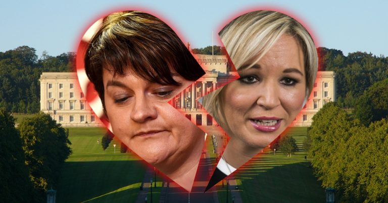 Valentine’s sadness as DUP and Sinn Fein announce they aren’t getting back together