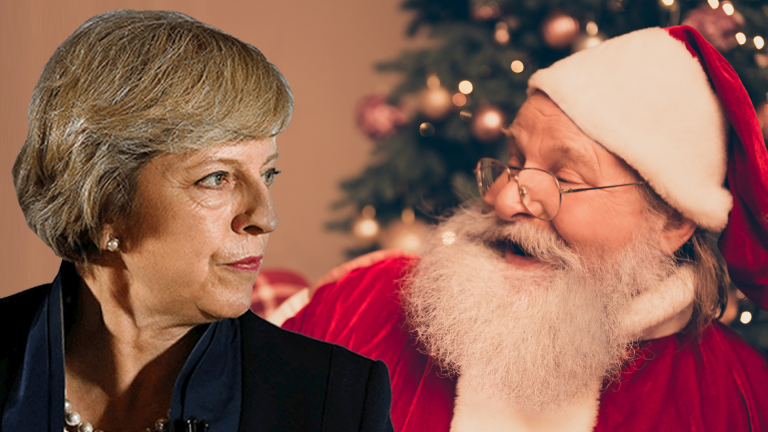 “I don’t believe in Theresa May”, admits Santa Claus