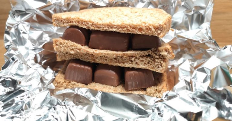 Celebrations as Hero makes Quality Street sandwich for lunch
