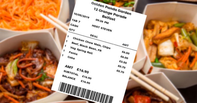 East Belfast takeaway to make sure all bills come to £16.90