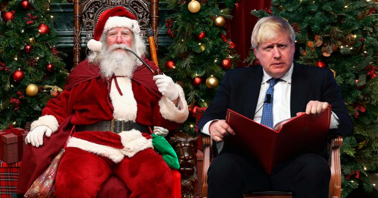 Boris Johnson agrees trade deal with North Pole